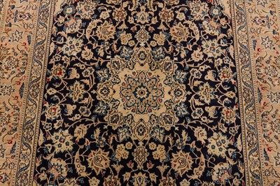 Lot 79 - AN EXTREMELY FINE PART SILK NAIN RUG, CENTRAL PERSIA