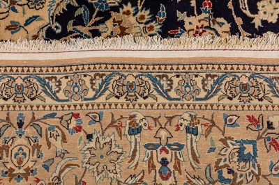Lot 79 - AN EXTREMELY FINE PART SILK NAIN RUG, CENTRAL PERSIA