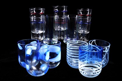 Lot 401 - A GROUP OF MURANO GLASS TUMBLERS