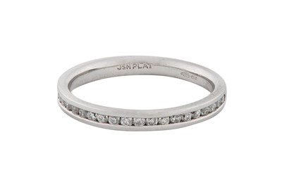 Lot 225 - A DIAMOND HALF-ETERNITY RING