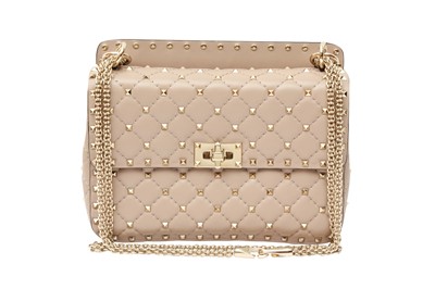 Lot 213 - Valentino Natural Medium Spike Rockstud Bag