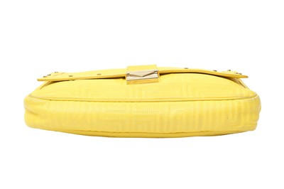 Lot 1 - Gianni Versace Couture Yellow Chain Flap Bag