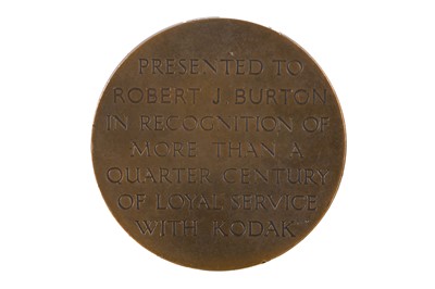 Lot 58 - A Oversized George Eastman Kodak Brass Medal