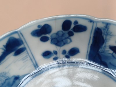 Lot 425 - TWO SMALL CHINESE BLUE AND WHITE DISHES