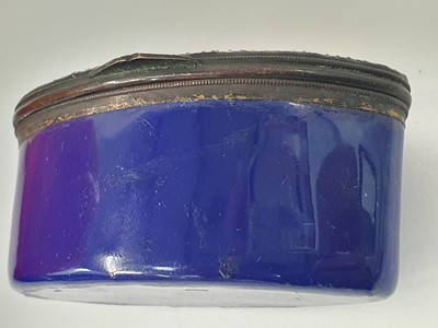 Lot 170 - A BILSTON ENAMEL NELSON PATCH BOX, LATE 18TH CENTURY/EARLY 19TH CENTURY
