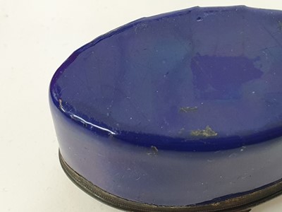 Lot 170 - A BILSTON ENAMEL NELSON PATCH BOX, LATE 18TH CENTURY/EARLY 19TH CENTURY