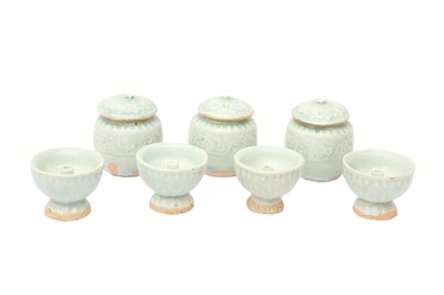 Lot 641 - A GROUP OF CHINESE QINGBAI WARES