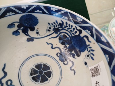 Lot 428 - A CHINESE BLUE AND WHITE CAFE-AU-LAIT BOWL