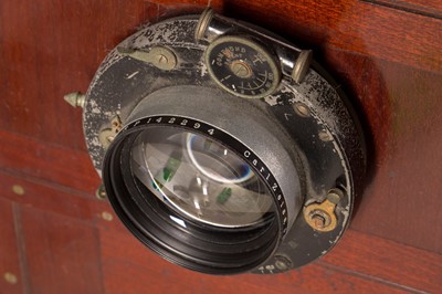 Lot 1 - A H. Moorse Whole Plate Tailboard Mahogany & Brass Camera