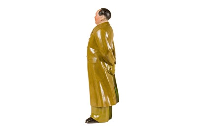 Lot 150 - A Chinese Cultural Revolution Era Glazed Bisque Porcelain Figure of Chairman Mao