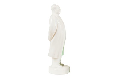 Lot 155 - A Chinese Cultural Revolution Era Opaline Glass Figure of Chairman Mao