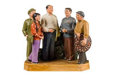 Lot 144 - A Chinese Revolutionary Sculptural Group