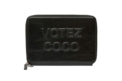 Lot 354 - Chanel Black Votez Coco Clutch Wallet