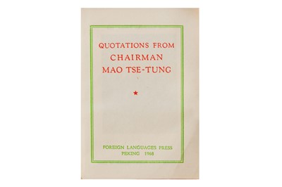 Lot 1 - Mao Tse-Tung: Quotations From Chairman Mao Tse-Tung [Little Red Book]