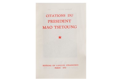 Lot 1 - Mao Tse-Tung: Quotations From Chairman Mao Tse-Tung [Little Red Book]