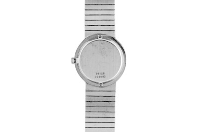 Lot 465 - PIAGET ALTIPLANO BRACELET WATCH -18K WHITE GOLD AND DIAMONDS