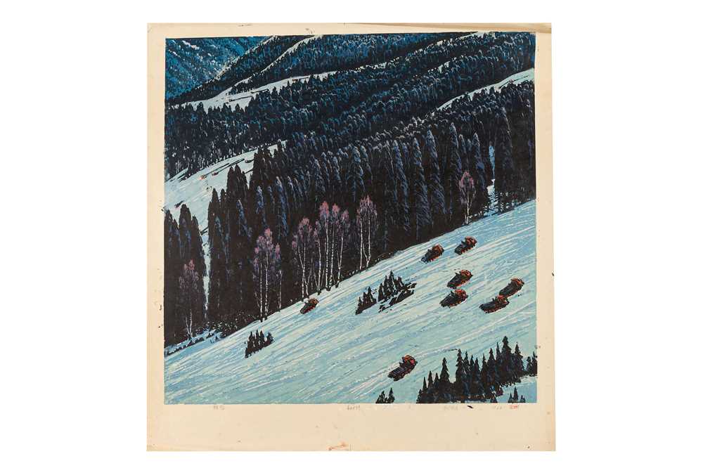 Lot 88 - Dong Hongjian Woodcut Prints