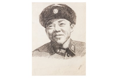 Lot 71 - Original pencil sketch of Lei Feng