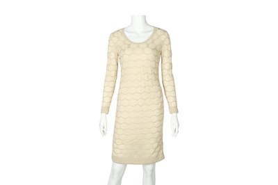 Lot 198 - Missoni Metallic Beige Knit Dress - Size 40