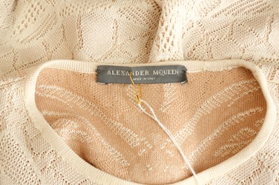 Lot 163 - Alexander McQueen Cream Knit Skater Dress - Size S