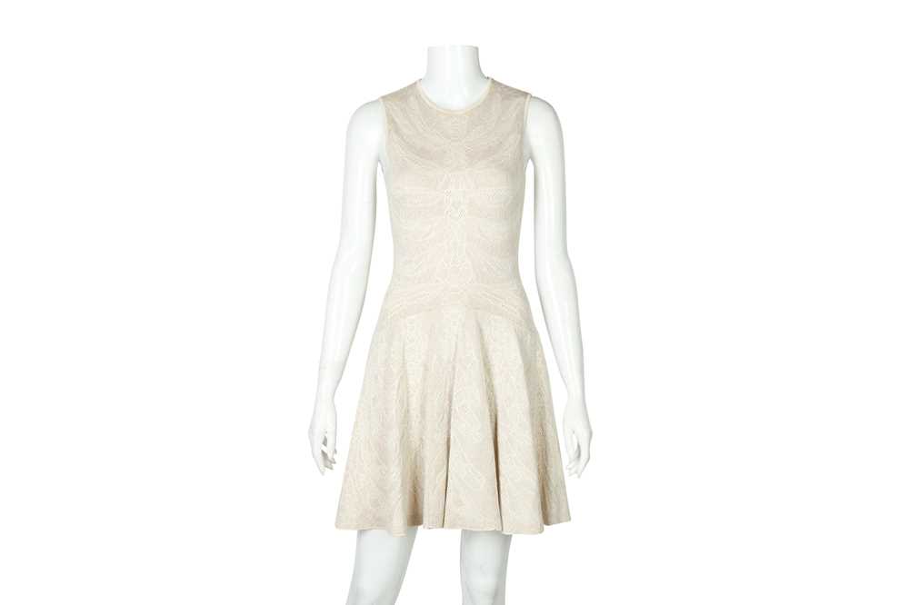 Lot 163 - Alexander McQueen Cream Knit Skater Dress - Lot 163 - Alexander McQueen Cream Knit Skater Dress -