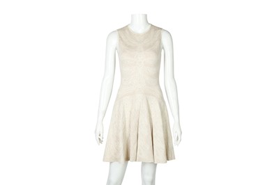 Lot 163 - Alexander McQueen Cream Knit Skater Dress - Size S