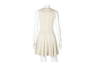 Lot 163 - Alexander McQueen Cream Knit Skater Dress - Size S