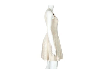 Lot 163 - Alexander McQueen Cream Knit Skater Dress - Size S