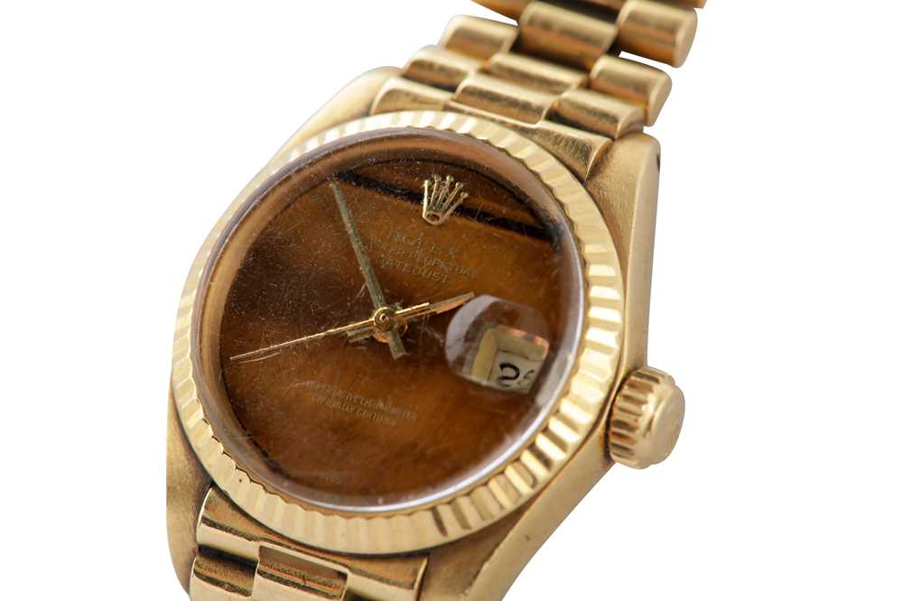 Lot 365 - ROLEX OYSTER PERPETUAL DATEJUST - LADIES