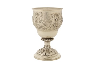 Lot 403 - A George IV sterling silver gilt goblet, London 1822 by Edward Farrell