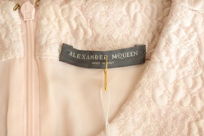 Lot 33 - Alexander McQueen Pink Silk Puffball Occasion Dress - Size 40