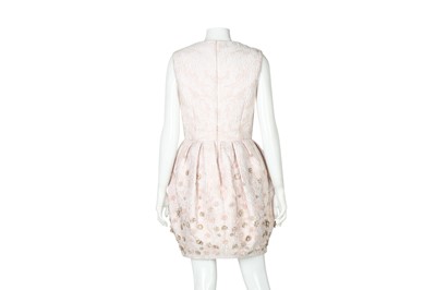 Lot 33 - Alexander McQueen Pink Silk Puffball Occasion Dress - Size 40