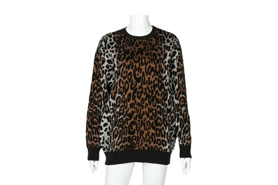 Lot 172 - Stella McCartney Wool Leopard Print Jumper - Size 40