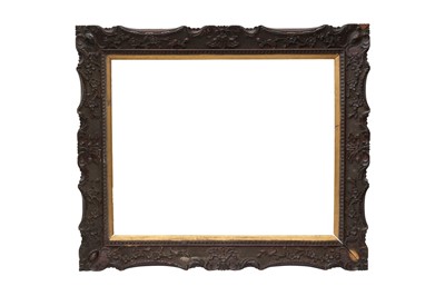 Lot 619 - A CHINESE CARVED WOOD FRAME FOR THE EXPORT MARKET