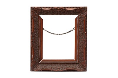 Lot 618 - A CHINESE CARVED HARDWOOD FRAME FOR THE EXPORT MARKET