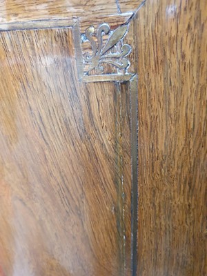 Lot 58 - A REGENCY STYLE DEMI-LUNE ROSEWOOD AND BRASS INLAID SIDE CABINET,  19TH CENTURY