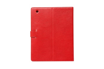 Lot 55 - Smythson Red Lizard iPad Case