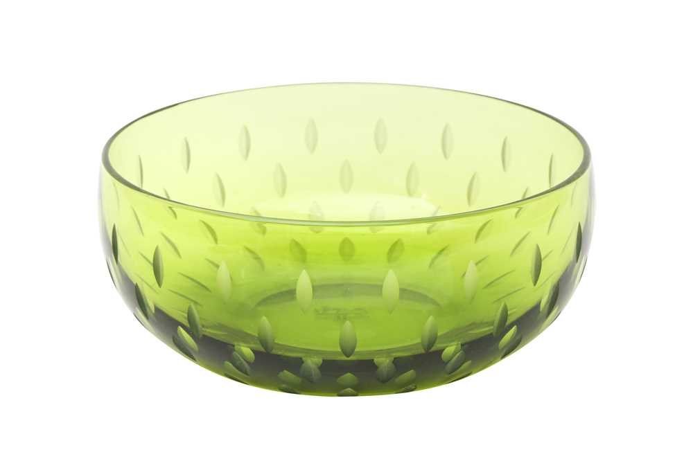 Lot 425 - Hermes St Louis Green Glass Bowl