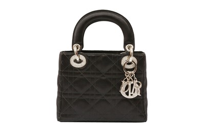 Lot 365 - Christian Dior Black Mini Lady Dior Bag