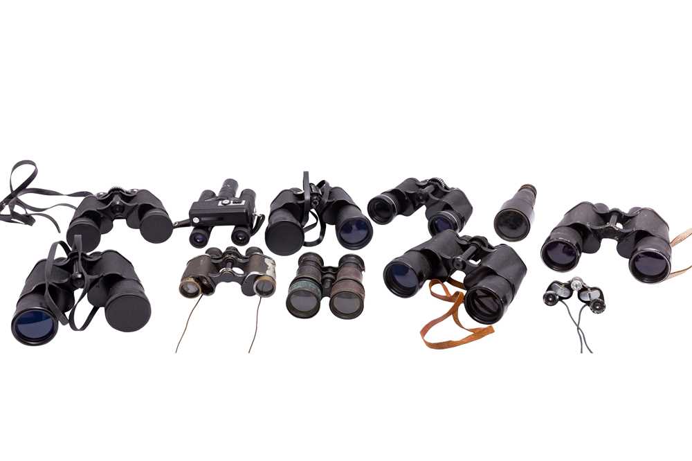 Lot 258 - Mourant Paris Excella 8x20, 7x50 BLC 59941 & Various Other Binoculars.
