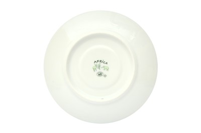 Lot 421 - Hermes Green Africa Tea For Two Set