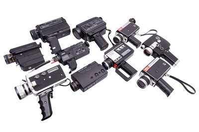 Lot 266 - Ten Super 8 Cine Cameras.