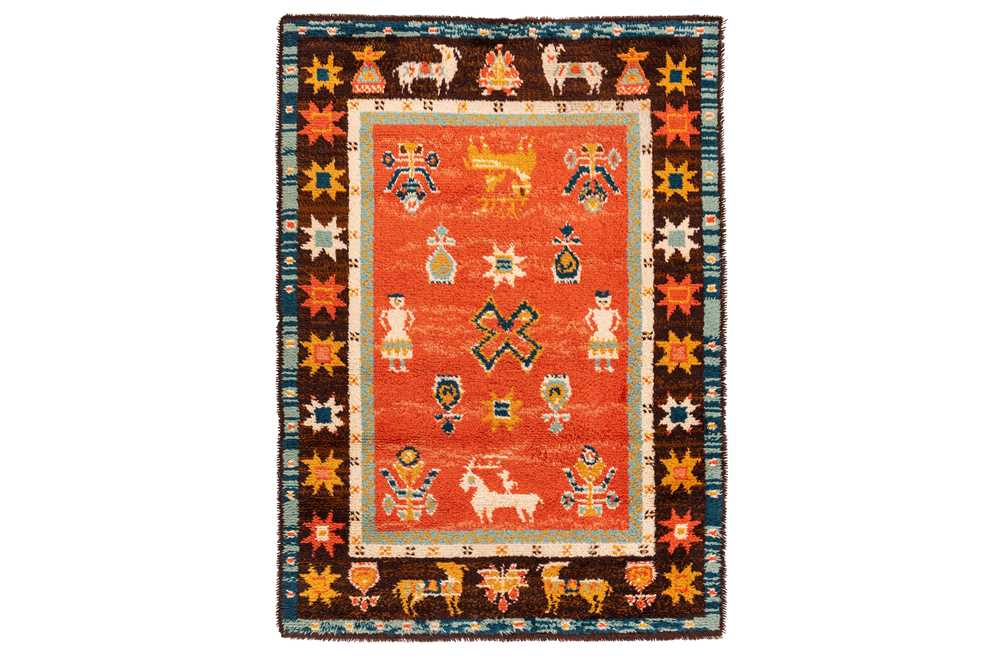 Lot 495 - A FINE EGE RYA RUG, DENMARK
