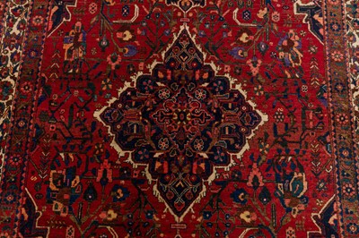 Lot 16 - A FINE ABADEH RUG, WEST PERSIA