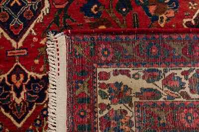 Lot 16 - A FINE ABADEH RUG, WEST PERSIA