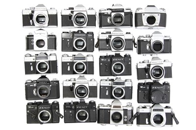 Lot 124 - Twenty Mechanical M42/M39 SLR Camera Bodies.