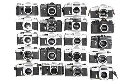 Lot 128 - Twenty Mechanical M42/M39 SLR Camera Bodies.