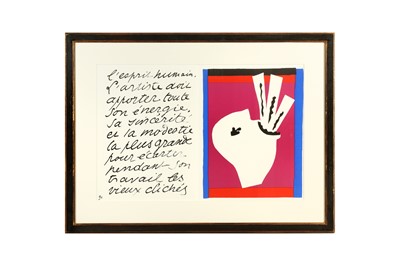 Lot 95 - AFTER HENRI MATISSE (FRENCH 1869-1954)