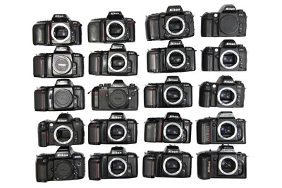 Lot 160 - Twenty Nikon Electronic 35mm SLR Camera Bodies.