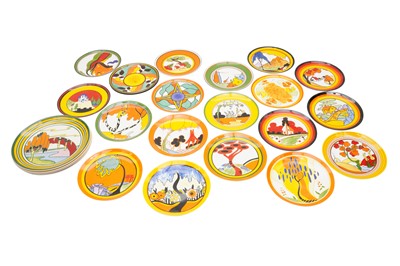 Lot 625 - A GROUP OF WEDGEWOOD CLARICE CLIFF PLATES